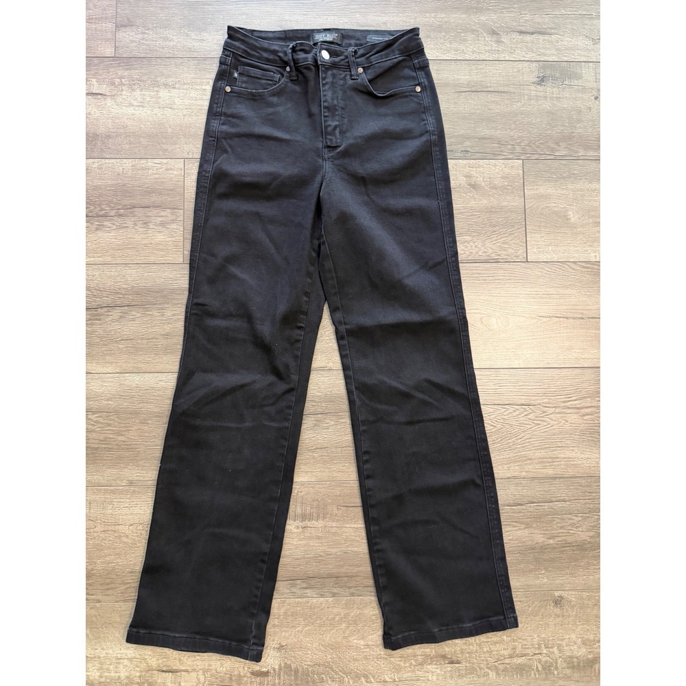 Judy Blue Straight Fit Black Jeans JB88866 BK-CO Size 9/29 High Rise Womens